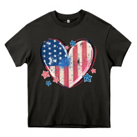 Asphalt usa heart Heavy Core Tee - MaliasSmallBusiness