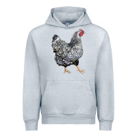 Heather Grey wyandotte chicken Urban Hoodie - LillyAllenDesigns
