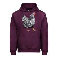 Mauve Wine wyandotte chicken Urban Hoodie - LillyAllenDesigns