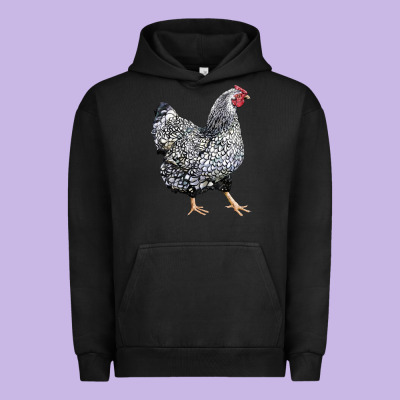 Wyandotte Chicken Urban Hoodie Designed By Lillyallendesigns