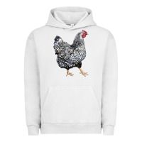 Pigment Lunar Rock wyandotte chicken Urban Hoodie - LillyAllenDesigns