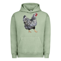 Pigment Oil Green wyandotte chicken Urban Hoodie - LillyAllenDesigns