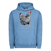 Pigment Pebble Blue wyandotte chicken Urban Hoodie - LillyAllenDesigns