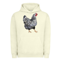 Pigment Pistachio wyandotte chicken Urban Hoodie - LillyAllenDesigns