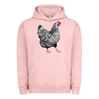 Pigment Salmon wyandotte chicken Urban Hoodie - LillyAllenDesigns