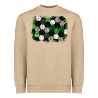 Mushroom Soccer leopard glitter background Heavyweight Sweatshirt - HowdyJamesFarm