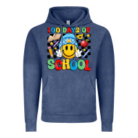 Vintage Denim 100 days of school Vintage Hoodie - Artiststas