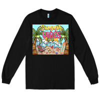 Black summer vibes Long Sleeve Tee - NancyCooperArtShop