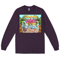 Plum summer vibes Long Sleeve Tee - NancyCooperArtShop