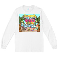 White summer vibes Long Sleeve Tee - NancyCooperArtShop