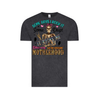 Vintage Black some days i rock it some days it rocks me either w Vintage Tee - Artiststas