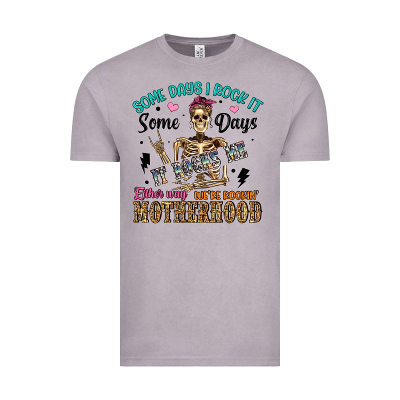 Some Days I Rock It Some Days It Rocks Me Either W Vintage Tee by Artiststas | Teevron