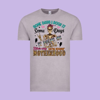 Some Days I Rock It Some Days It Rocks Me Either W Vintage Tee Designed By Artiststas