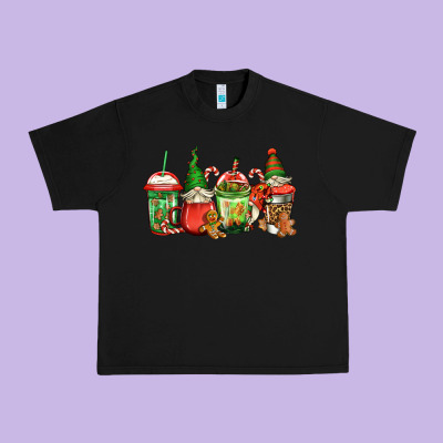 Christmas Gnomes Coffee Urban Heavy Tee Designed By Jasminsmagicworld