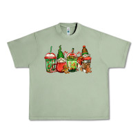 Oil Green christmas gnomes coffee Urban Heavy Tee - Jasminsmagicworld