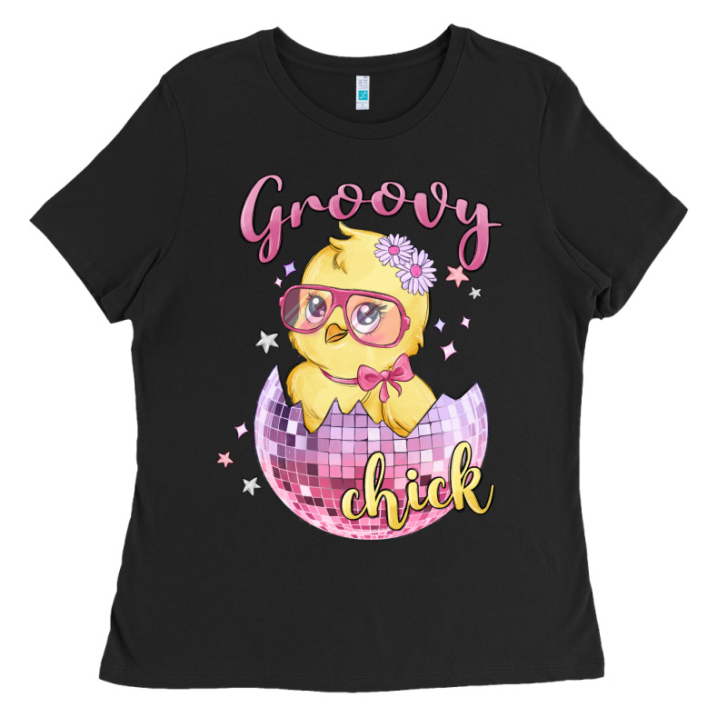 Groovy Chick Easter Ladies Tee by MaliasSmallBusiness | Teevron