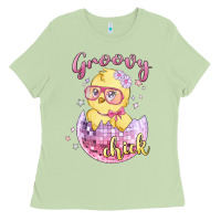 Matcha groovy chick easter Ladies Tee - MaliasSmallBusiness