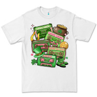 White st patrick's day cassette tapes Premium Tee - MaliasSmallBusiness