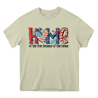 Mossy home of the free because of the brave Heavy Core Tee - MaliasSmallBusiness