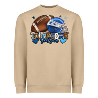 Mushroom Touchdown season American Football blue team color Heavyweight Sweatshirt - HowdyJamesFarm