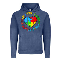 Vintage Denim autism awareness puzzle heart love understand advo Vintage Hoodie - Artiststas