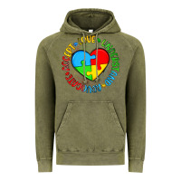 Vintage Olive autism awareness puzzle heart love understand advo Vintage Hoodie - Artiststas
