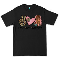 Black peace love labrador Premium Tee - JahusDesignShop