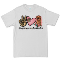 Dove Grey peace love labrador Premium Tee - JahusDesignShop