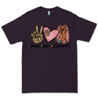 Plum peace love labrador Premium Tee - JahusDesignShop