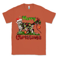 Copper maine coon cat merry christmas Classic Tee - LillyAllenDesigns