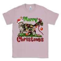 Lilac maine coon cat merry christmas Classic Tee - LillyAllenDesigns