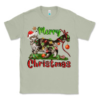 Matcha maine coon cat merry christmas Classic Tee - LillyAllenDesigns