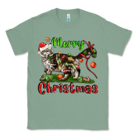 Sage maine coon cat merry christmas Classic Tee - LillyAllenDesigns