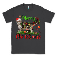 Smoke maine coon cat merry christmas Classic Tee - LillyAllenDesigns