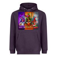 Plum happy hallothanksmas Heavyweight Hoodie - FaDigitalArtStudio