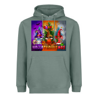 Sage happy hallothanksmas Heavyweight Hoodie - FaDigitalArtStudio