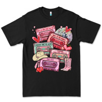 Black valentines day cassette tapes Premium Tee - MaliasSmallBusiness