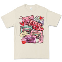 Bone valentines day cassette tapes Premium Tee - MaliasSmallBusiness