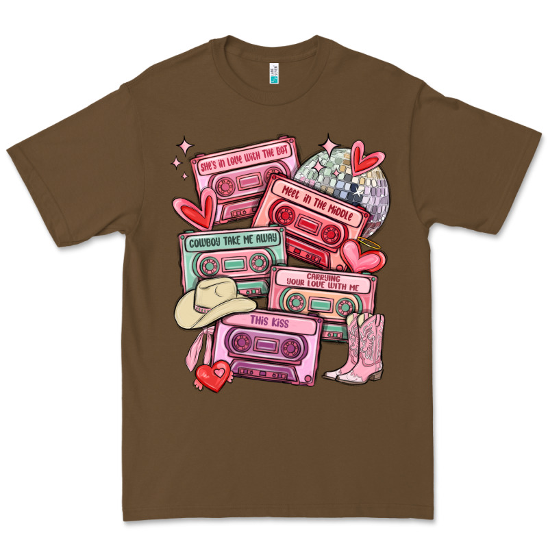 Valentines Day Cassette Tapes Premium Tee by MaliasSmallBusiness | Teevron