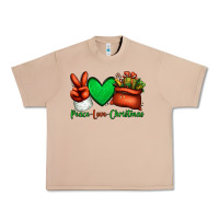 Burro peace love Christmas Santa Claus hand Urban Heavy Tee - Jasminsmagicworld