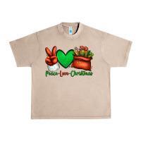 French Oak peace love Christmas Santa Claus hand Urban Heavy Tee - Jasminsmagicworld