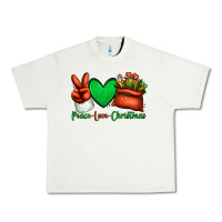 Pistachio peace love Christmas Santa Claus hand Urban Heavy Tee - Jasminsmagicworld