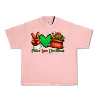 Salmon peace love Christmas Santa Claus hand Urban Heavy Tee - Jasminsmagicworld