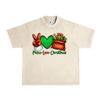 Sandshell peace love Christmas Santa Claus hand Urban Heavy Tee - Jasminsmagicworld