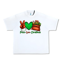 White peace love Christmas Santa Claus hand Urban Heavy Tee - Jasminsmagicworld