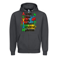 Smoke always unique autism Zipper Hoodie - OliviaCreatesArt