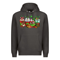 Smoke christmas santa claus coffee cups Premium Hoodie - OliviaCreatesArt