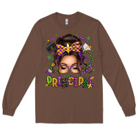 Chestnut mardi gras principal caucasian messy bun Long Sleeve Tee - texasbilliewilder