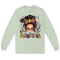Matcha mardi gras principal caucasian messy bun Long Sleeve Tee - texasbilliewilder