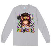 Moon Dust mardi gras principal caucasian messy bun Long Sleeve Tee - texasbilliewilder